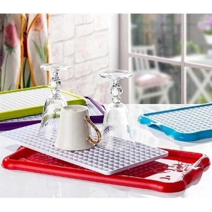 BFS Pratik Lavabo Tezgah Üstü Bulaşık Kurutmalığı Süzmatik 22x40 cm