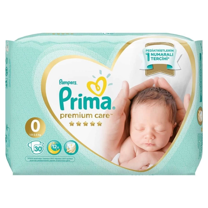BFS   Premium Care 0 Beden Prematüre Bez 30 Adet