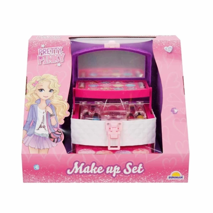BFS   Pretty Pinky 3 Katlı Çantalı Makyaj Seti