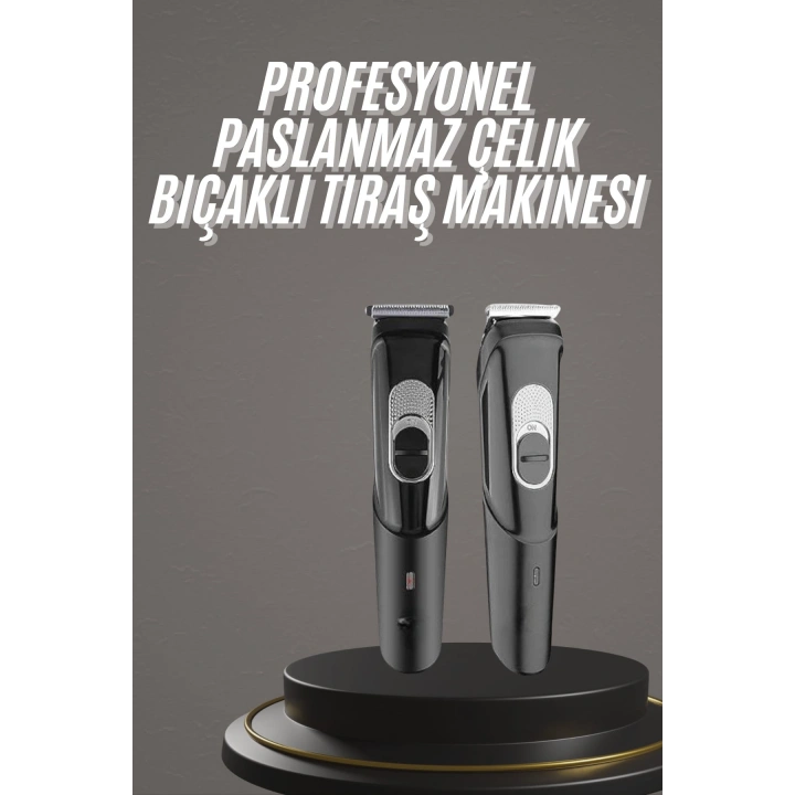 BFS Pro Şarjlı Saç Sakal Tıraş Makinesi Ense Kesme Makinesi Lazer Öncesi Kısaltma