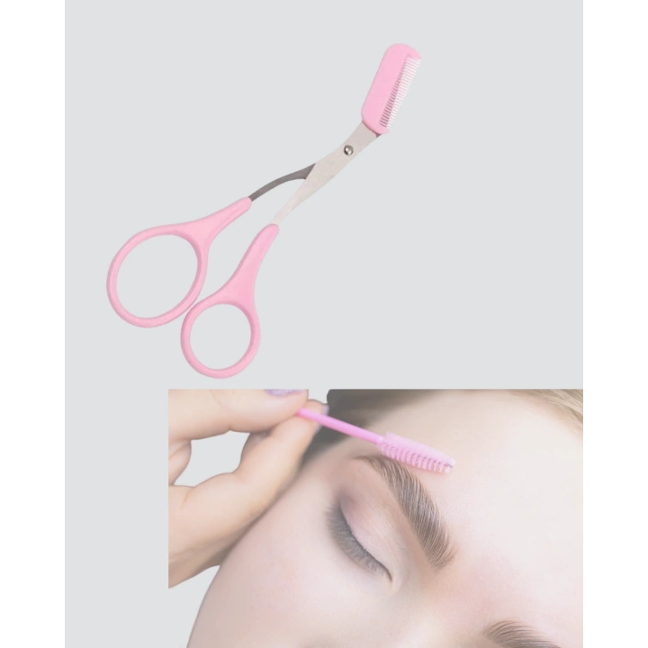 BFS Profesyonel Taraklı Kaş Makası – Evde ve Salon Kullanımına Uygun