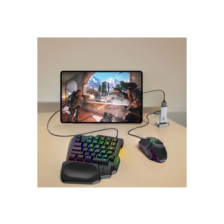 BFS Pubg Mobil Oyun Kiti 5in1 Bt5.3 Klavye Mouse Dönüştürücü Seti Pugb Seti