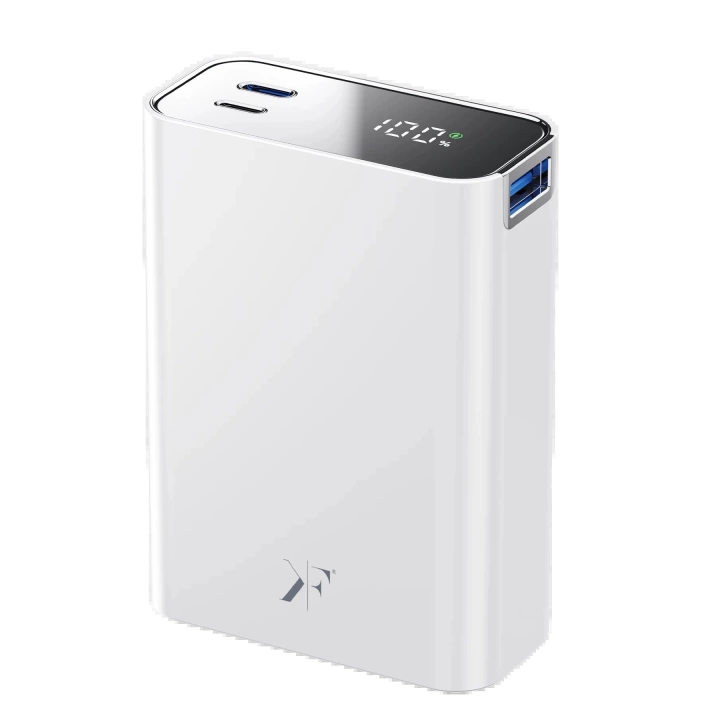 BFS  PW501 20.000 mAh Dijital Göstergeli 2 Adet 45W Type-C ve 22.5W USB Çıkışlı Şarj PD Hızlı Şarj Magsafe Powerbank - Beyaz