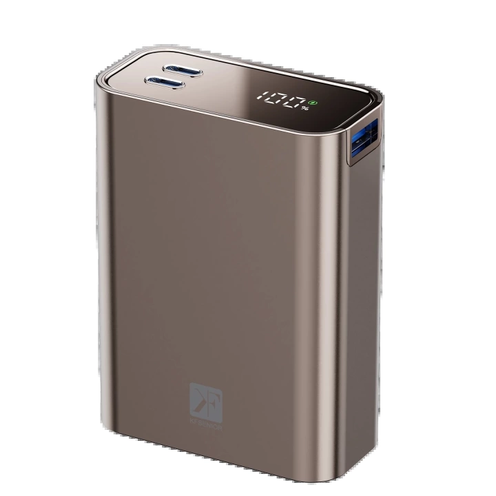 BFS  PW501 20.000 mAh Dijital Göstergeli 2 Adet 45W Type-C ve 22.5W USB Çıkışlı Şarj PD Hızlı Şarj Magsafe Powerbank - Titanyum