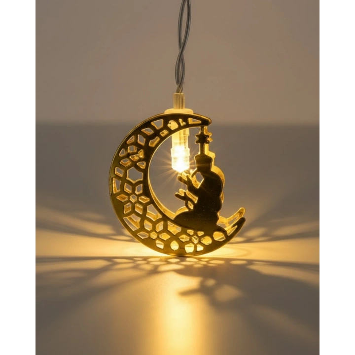 BFS Ramazan Ay Işığı Secde Eden Adam Silüetli LED Peri Işığı