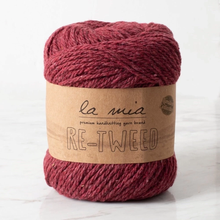 BFS  Re-Tweed Bordo Melanj El Örgü İpi - L189 - 34402