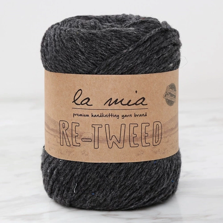 BFS  Re-Tweed Koyu Gri Melanj El Örgü İpi - L158