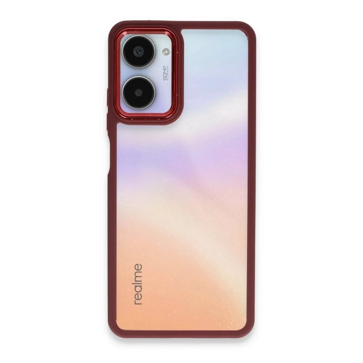 BFS  Realme 10 Pro 5G Kılıf Dora Kapak - Kırmızı