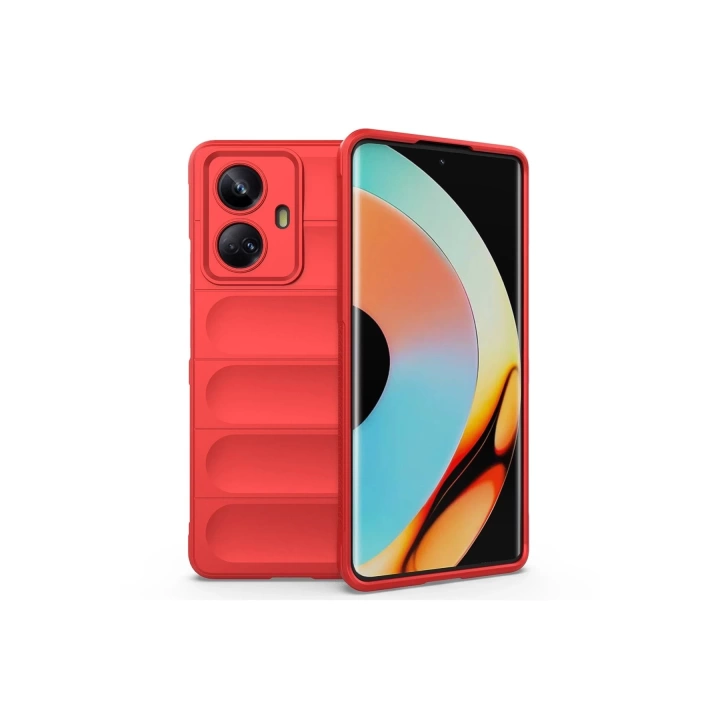 BFS  Realme 10 Pro 5G Kılıf Optimum Silikon - Kırmızı