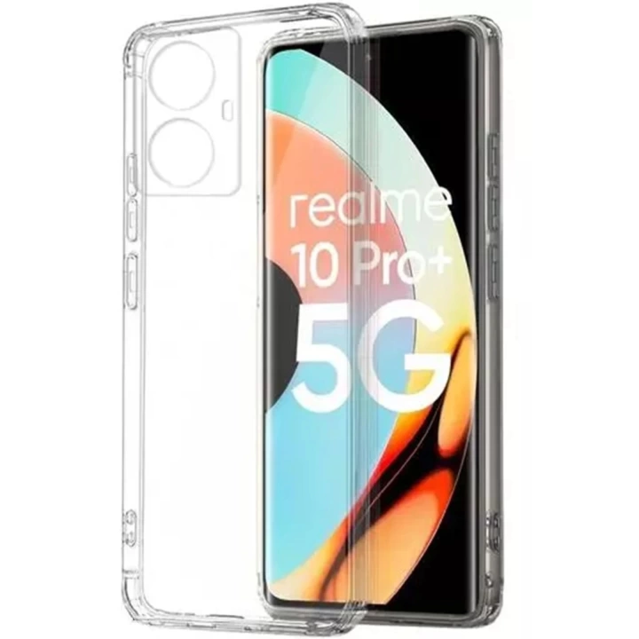 BFS  Realme 10 Pro Plus 5G Kılıf Lüx Şeffaf Silikon