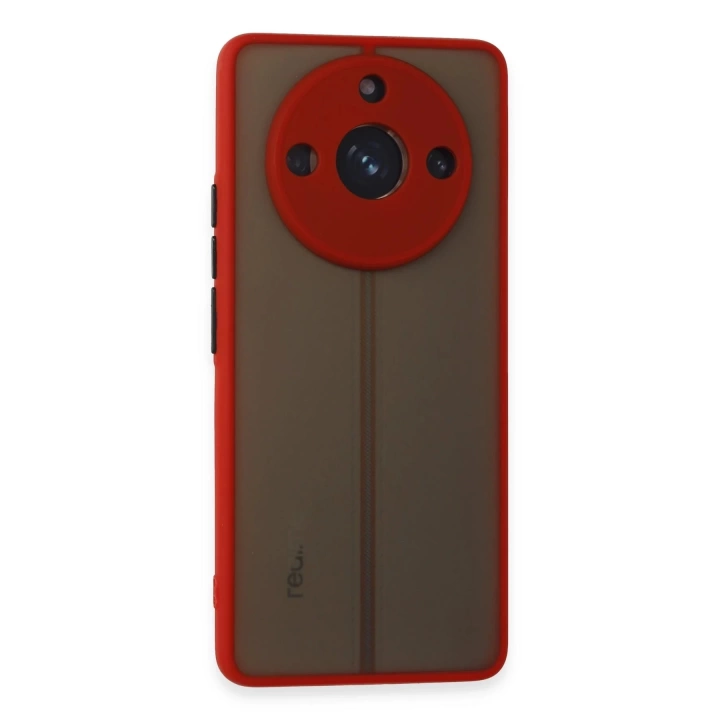 BFS  Realme 11 Pro Kılıf Montreal Silikon Kapak - Kırmızı