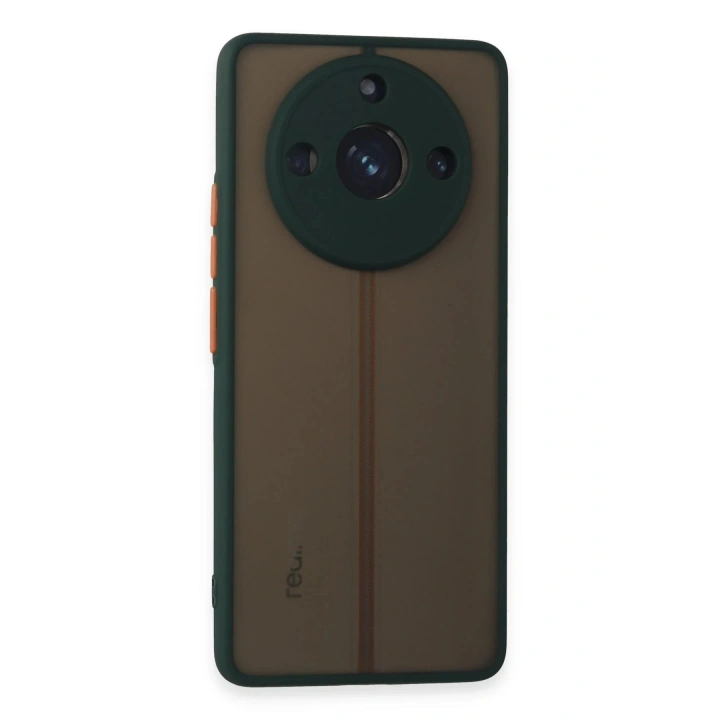 BFS  Realme 11 Pro Kılıf Montreal Silikon Kapak - Yeşil