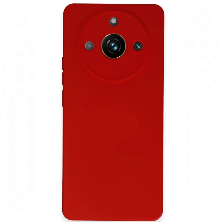 BFS  Realme 11 Pro Kılıf Nano içi Kadife Silikon - Kırmızı