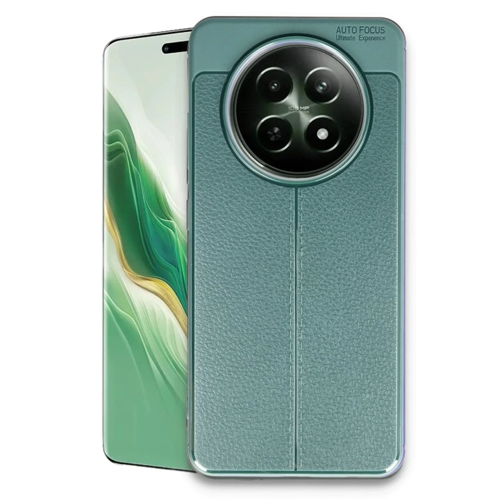 BFS  Realme 12 5G Kılıf Auto Focus Kapak - Koyu Yeşil