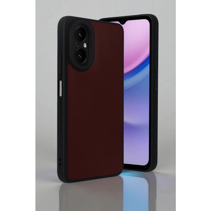 BFS  Realme 12 Lite Kılıf Aras Deri Kapak - Bordo