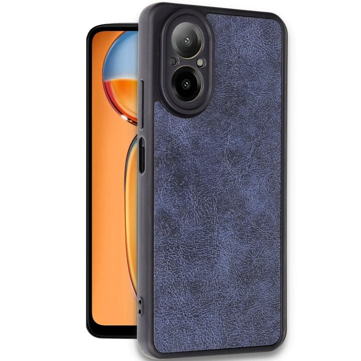 BFS  Realme 12 Lite Kılıf Aras Deri Kapak - Lacivert