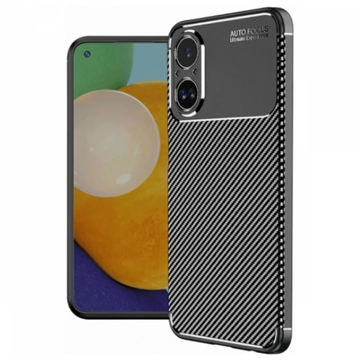 BFS  Realme 12 Lite Kılıf Auto Focus Karbon Kapak - Siyah