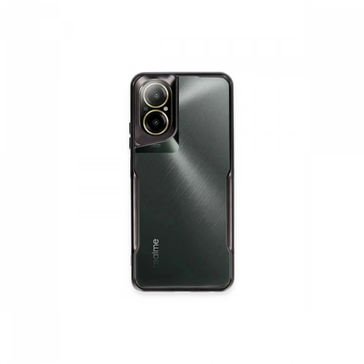 BFS  Realme 12 Lite Kılıf Boyi Silikon Kapak - Siyah