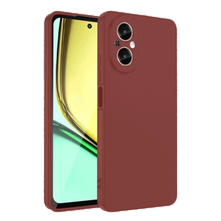 BFS  Realme 12 Lite Kılıf First Silikon - Bordo