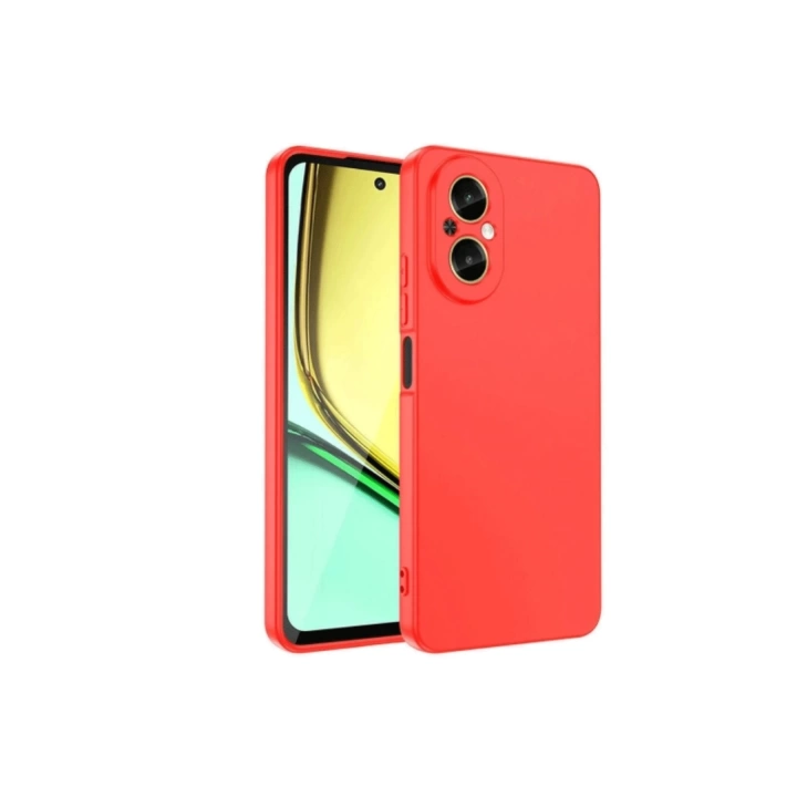 BFS  Realme 12 Lite Kılıf First Silikon - Kırmızı