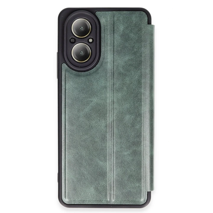 BFS  Realme 12 Lite Kılıf Flip Cover - Koyu Yeşil