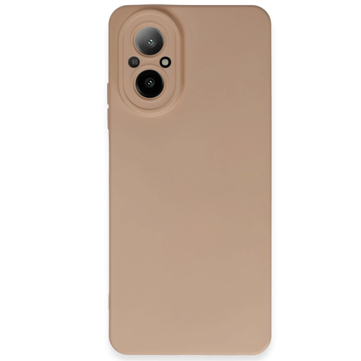 BFS  Realme 12 Lite Kılıf Nano içi Kadife Silikon - Pudra