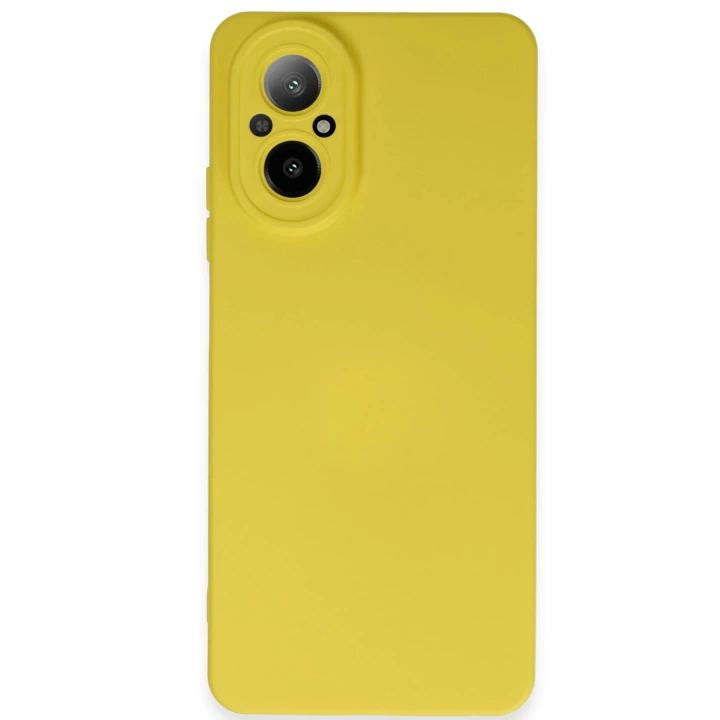 BFS  Realme 12 Lite Kılıf Nano içi Kadife Silikon - Sarı