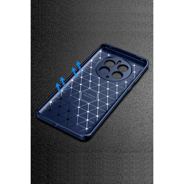 BFS  Realme 12 Pro Plus Kılıf Auto Focus Karbon Kapak - Lacivert