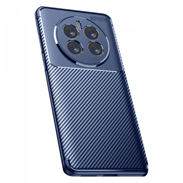 BFS  Realme 12 Pro Plus Kılıf Auto Focus Karbon Kapak - Lacivert