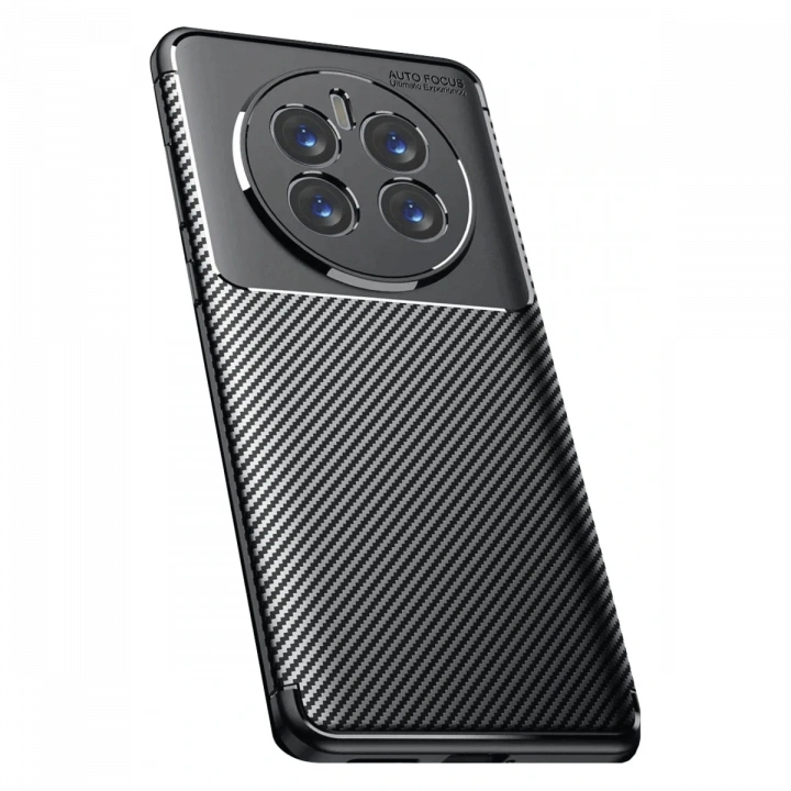 BFS  Realme 12 Pro Plus Kılıf Auto Focus Karbon Kapak - Siyah