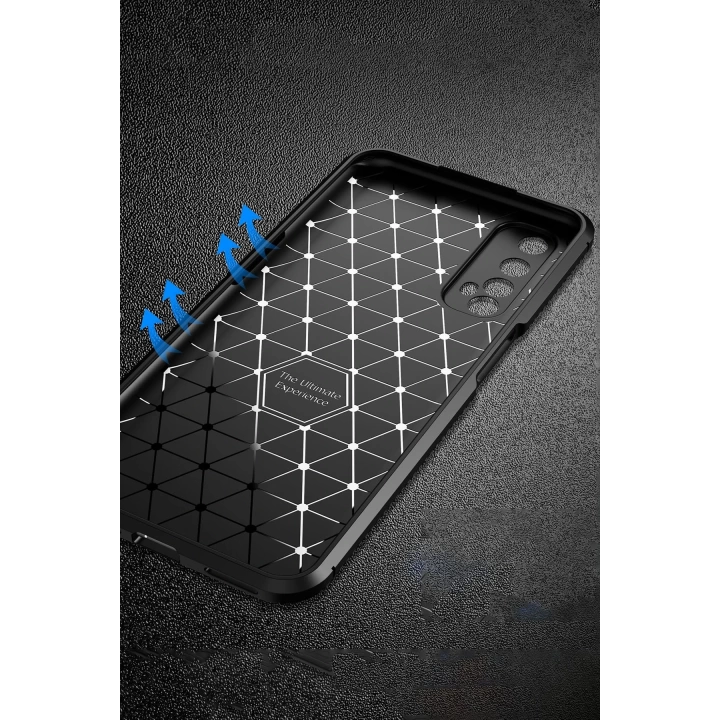 BFS  Realme 7 Kılıf Auto Focus Karbon Kapak - Lacivert