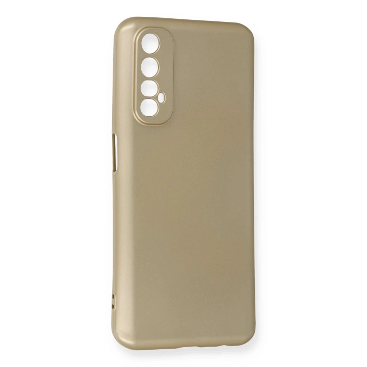 BFS  Realme 7 Kılıf First Silikon - Gold