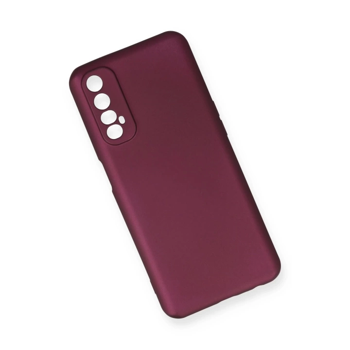 BFS  Realme 7 Kılıf First Silikon - Mürdüm