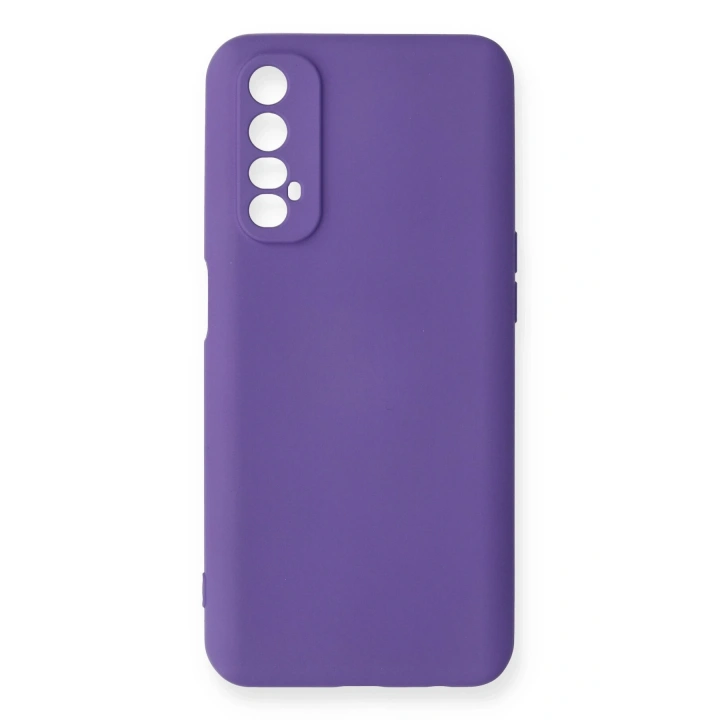 BFS  Realme 7 Kılıf Nano içi Kadife Silikon - Mor