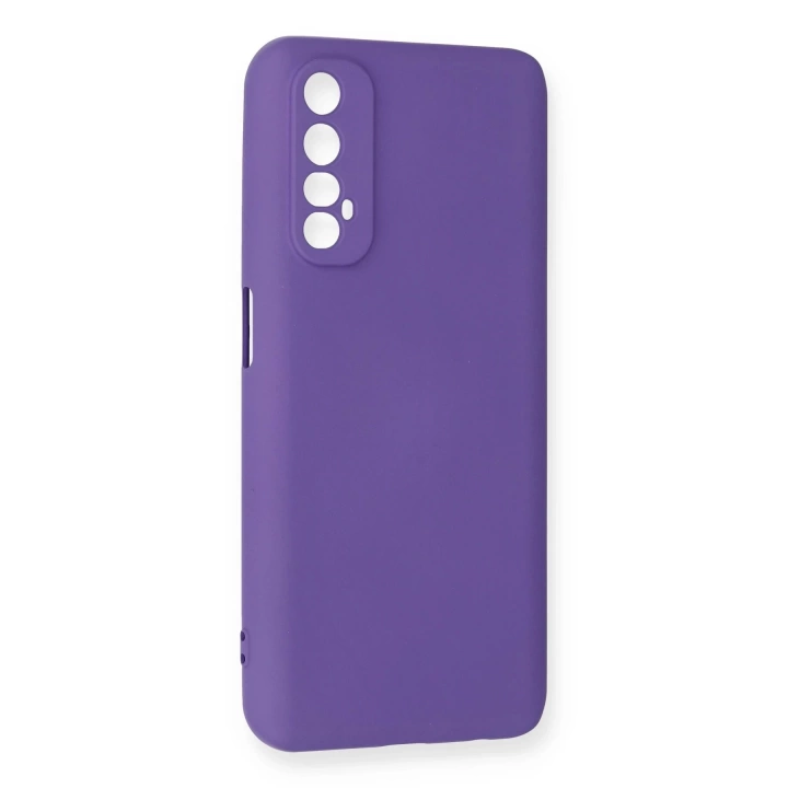 BFS  Realme 7 Kılıf Nano içi Kadife Silikon - Mor