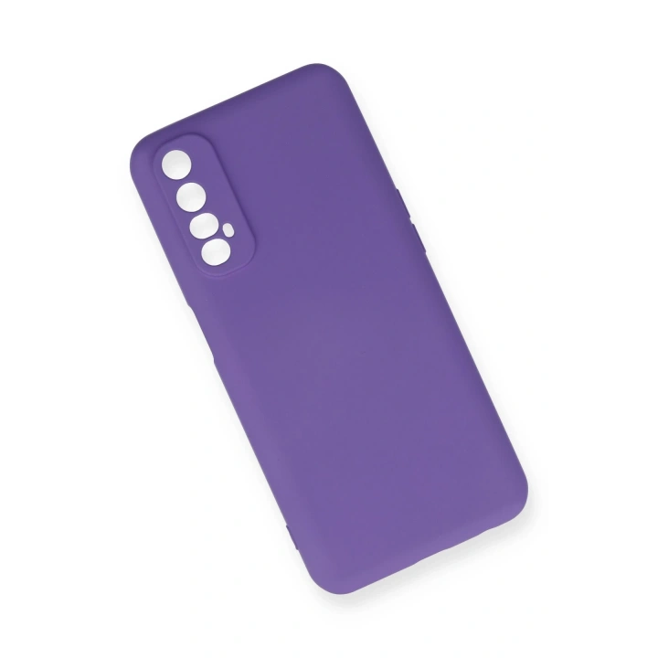 BFS  Realme 7 Kılıf Nano içi Kadife Silikon - Mor