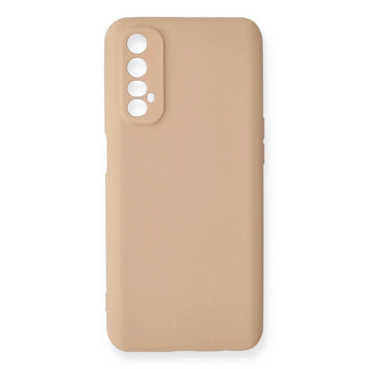 BFS  Realme 7 Kılıf Nano içi Kadife Silikon - Pudra