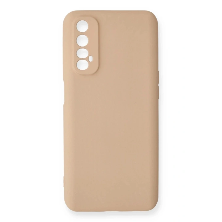 BFS Realme 7 Kılıf Nano içi Kadife Silikon - Pudra