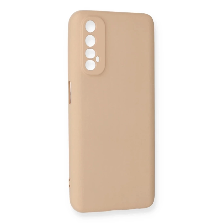 BFS  Realme 7 Kılıf Nano içi Kadife Silikon - Pudra