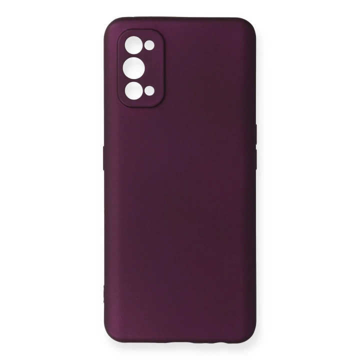 BFS  Realme 7 Pro Kılıf First Silikon - Mürdüm