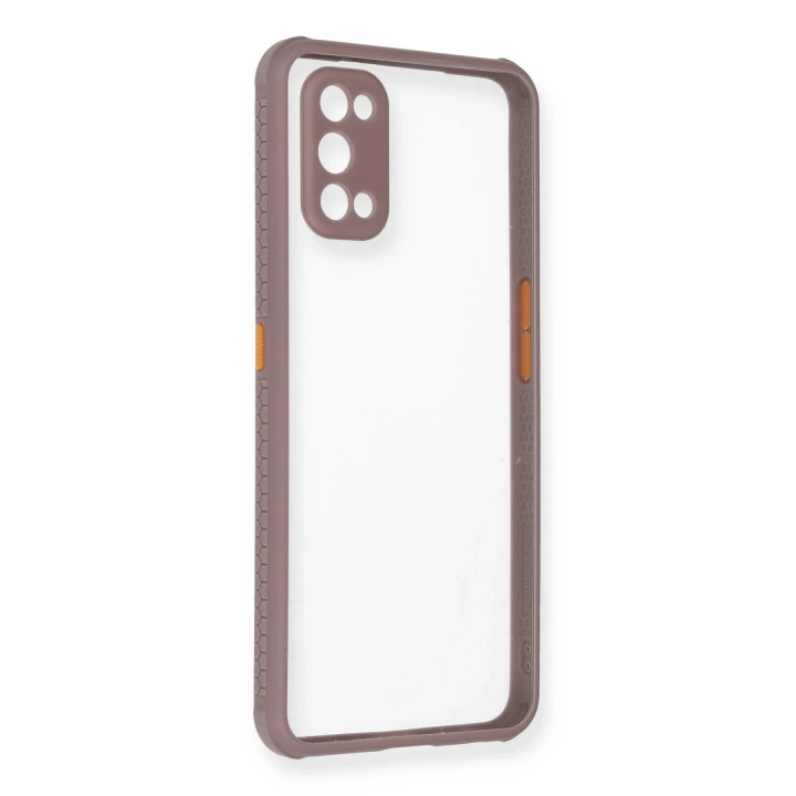 BFS  Realme 7 Pro Kılıf Miami Şeffaf Silikon - Açık Mor