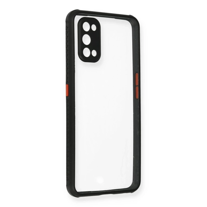 BFS  Realme 7 Pro Kılıf Miami Şeffaf Silikon - Siyah