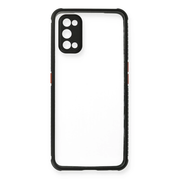 BFS  Realme 7 Pro Kılıf Miami Şeffaf Silikon - Siyah