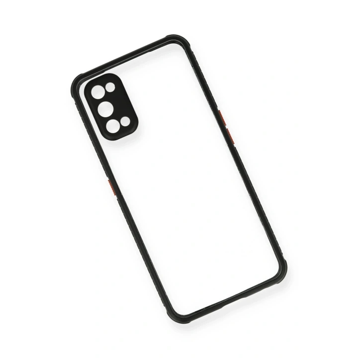 BFS Realme 7 Pro Kılıf Miami Şeffaf Silikon - Siyah