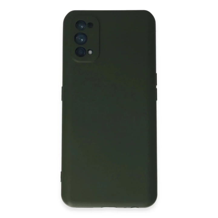 BFS  Realme 7 Pro Kılıf Nano içi Kadife Silikon - Koyu Yeşil