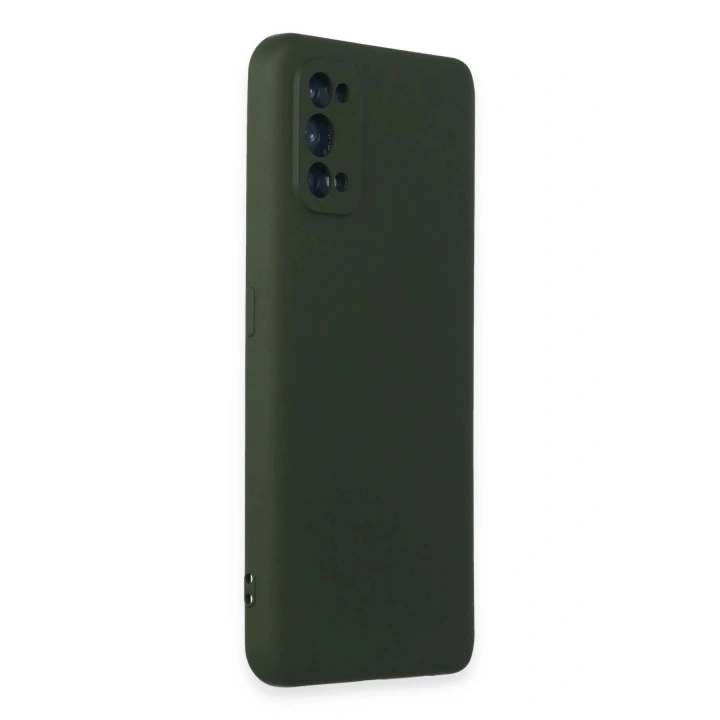 BFS  Realme 7 Pro Kılıf Nano içi Kadife Silikon - Koyu Yeşil