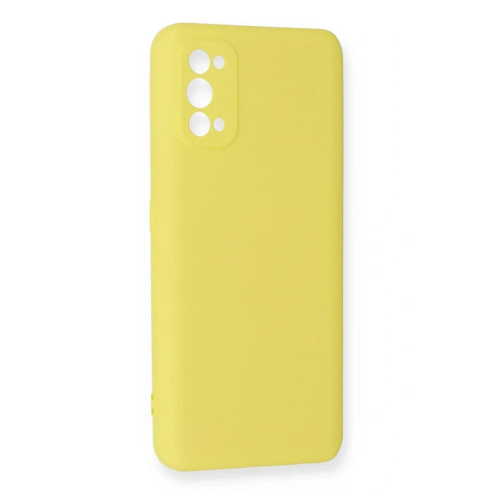 BFS Realme 7 Pro Kılıf Nano içi Kadife Silikon - Sarı