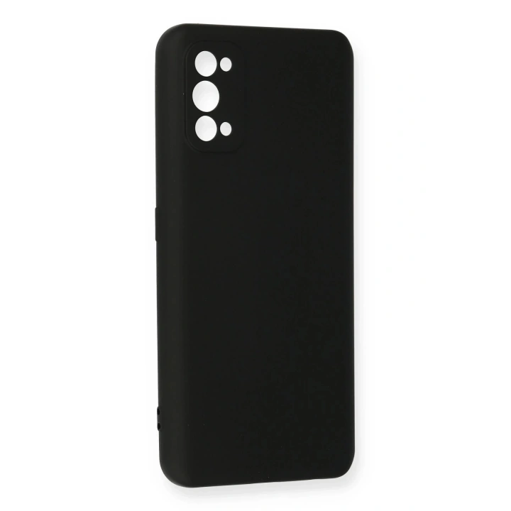 BFS Realme 7 Pro Kılıf Nano içi Kadife Silikon - Siyah