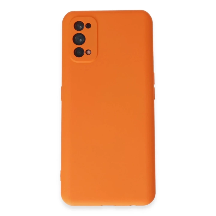 BFS  Realme 7 Pro Kılıf Nano içi Kadife Silikon - Turuncu