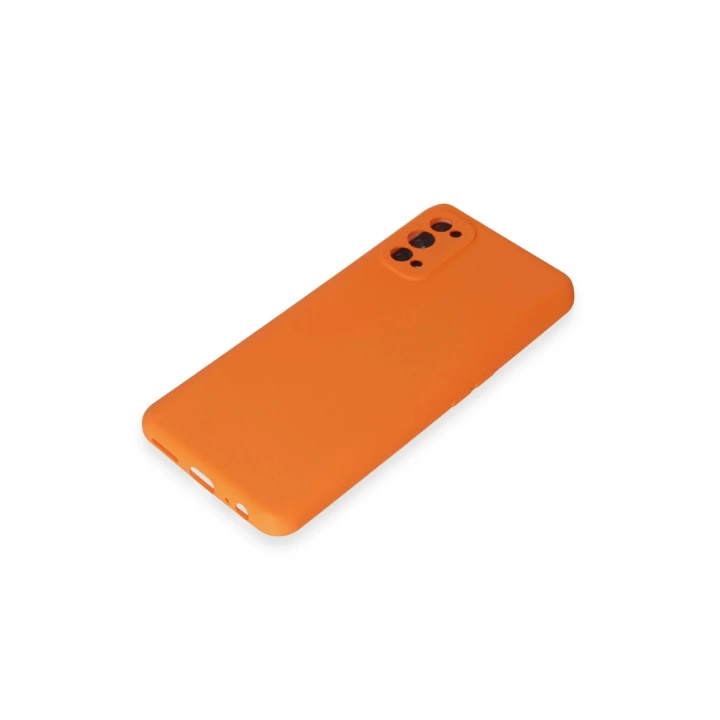 BFS  Realme 7 Pro Kılıf Nano içi Kadife Silikon - Turuncu